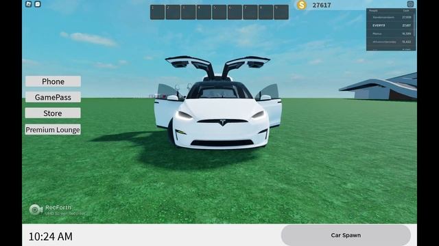Tesla Model X танец №2