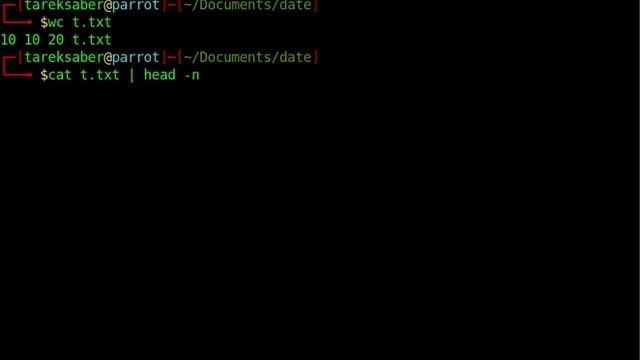 linux coures lesson7 commend wc,head,tail tee смотреть онлайн