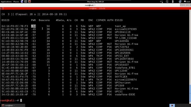 learn cracking wifi keys (WEP WPA WPA2) 5 Sniffing Basics Using Airodump ng смотреть онлайн