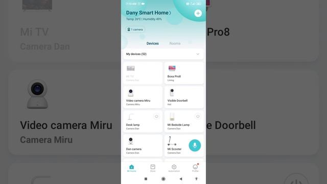 Xiaomi Mi Home Android application latest version v5.6.88 on Xiaomi Redmi Note 8 Pro смотреть онлайн