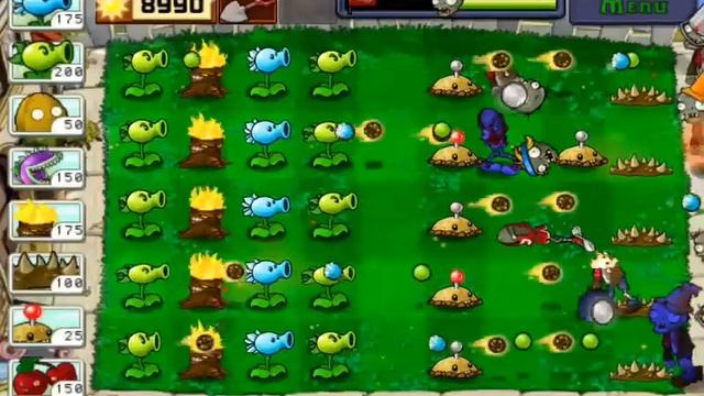 Plant vs zombie survifal Day 3 смотреть онлайн