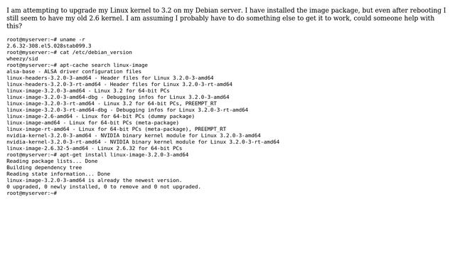 DevOps & SysAdmins: Kernel will not upgrade after installing linux-image on Debian смотреть онлайн