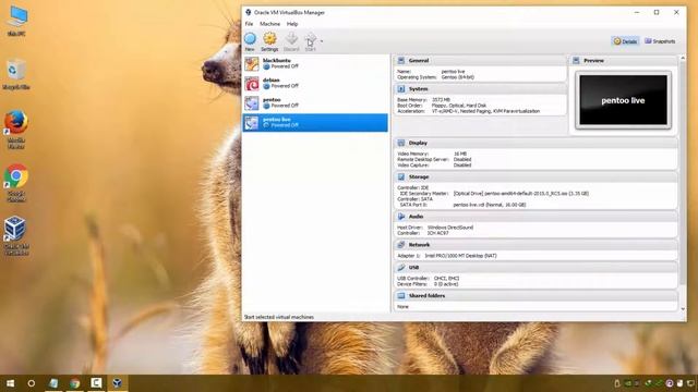 Pentoo linux live in virtualbox смотреть онлайн