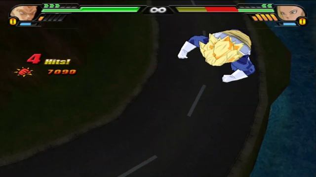 DBZ Budokai Tenkaichi 3 - Vegeta Super Saiyan VS Android 18 смотреть онлайн