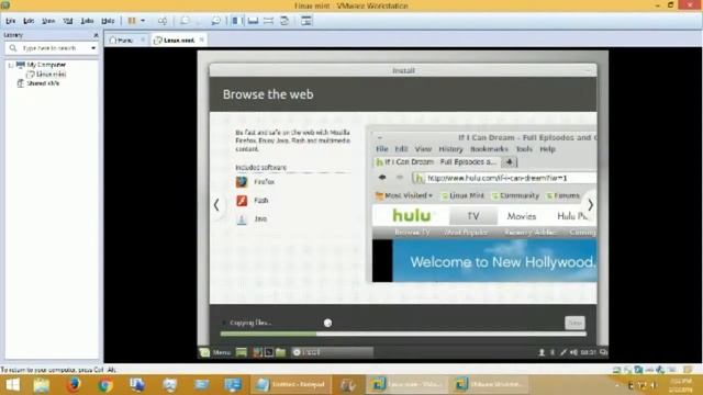 Boot Linux mint inside windows 8 1 with VMware workstation смотреть онлайн