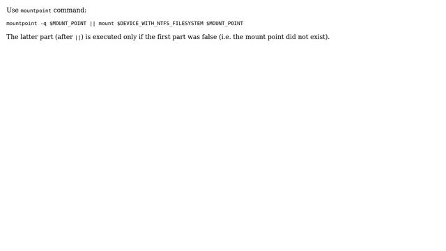 Unix & Linux: Detect if a (NTFS) drive is mounted or not. If not then mount it (4 Solutions!!) смотреть онлайн