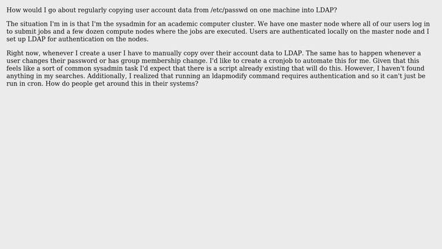 Unix & Linux: LDAP Synchronization with Local Users смотреть онлайн