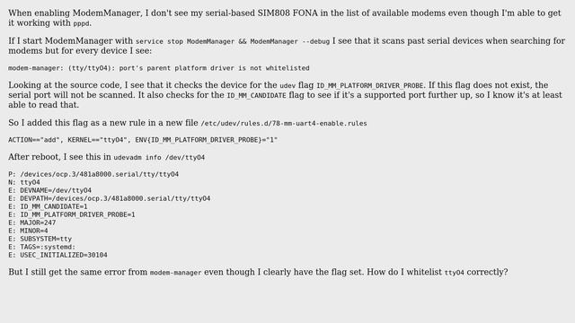 Ubuntu: Enabling serial network devices with ModemManager смотреть онлайн