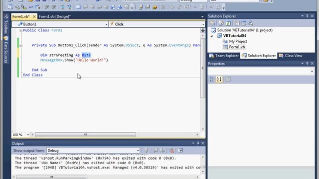 VB Tutorial 04 -- Textbox Input and Variable Types смотреть онлайн