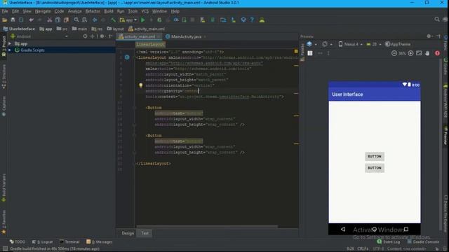ANDROID #20. LINEARLAYOUT смотреть онлайн