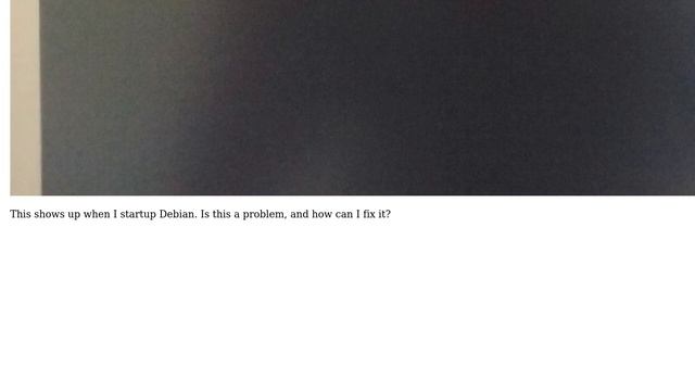 Unix & Linux: How do I fix this strange screen that shows when I turn my Debian computer on? смотреть онлайн