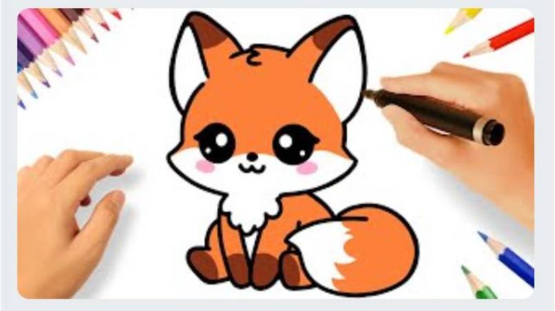 КАК ЛЕГКО НАРИСОВАТЬ МИЛУЮ ЛИСУ 🦊❤️ смотреть онлайн