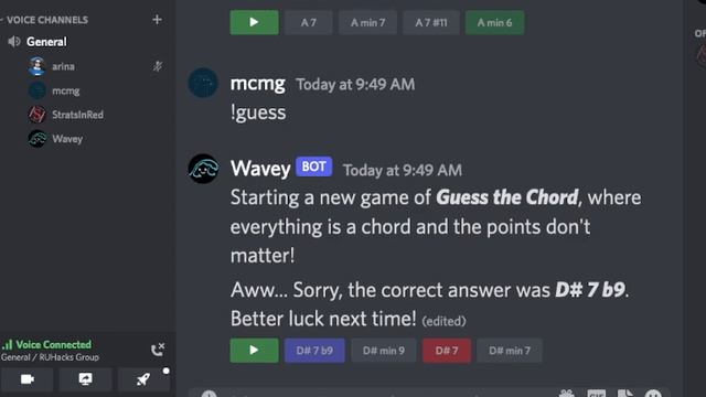 Wavey Bot - Discord bot specializing in interactive audio experiences! (RUHacks 2022 Demo) смотреть онлайн