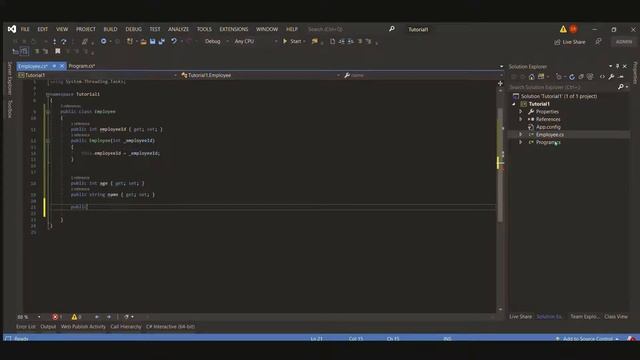 Explaining Constructors, Properties and Methods in C# смотреть онлайн