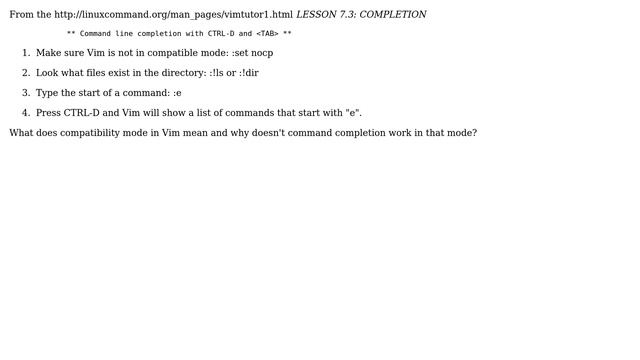 What is compatible mode in Vim? смотреть онлайн