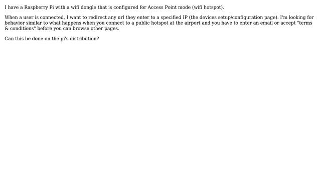 Unix & Linux: Redirecting Request on Device in Access Point Mode смотреть онлайн