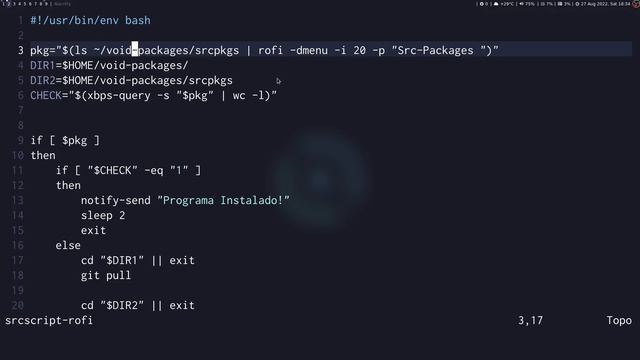 Automatizando o VOID-PACKAGES com SCRIPT смотреть онлайн