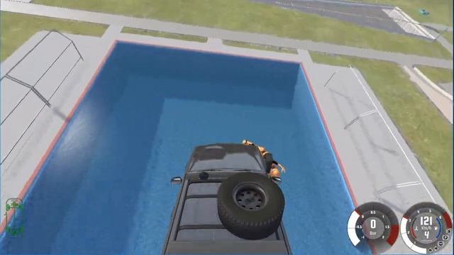 Silly Tower High Diving #1 - Crash Test Dummy Bowling BeamNG.drive смотреть онлайн