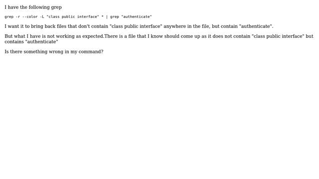 Unix & Linux: grep not match and match смотреть онлайн