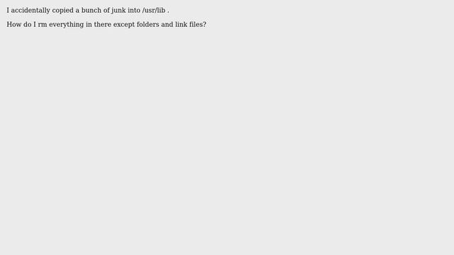 Unix & Linux: How do I delete all non-link files from a folder in Linux? (2 Solutions!!) смотреть онлайн