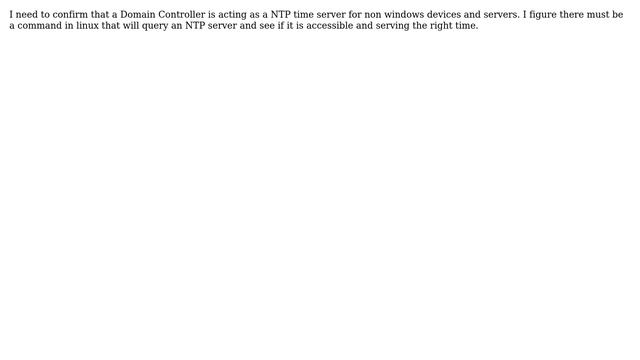 How do I query a Domain Controlers NTP service from a linux box? (2 Solutions!!) смотреть онлайн