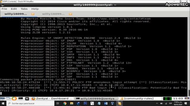 Alertas SNORT смотреть онлайн