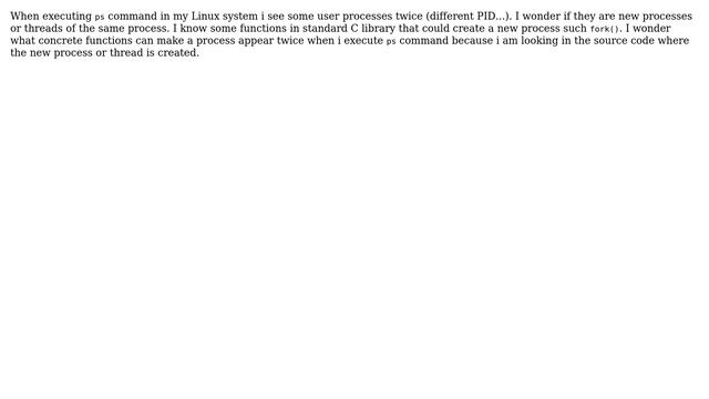 Unix & Linux: Which system calls could create a new process? смотреть онлайн