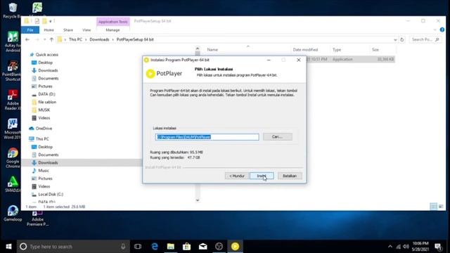 Cara Install PotPlayer 64 bit смотреть онлайн