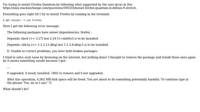 Unix & Linux: Dependencies error in Debian 9 Stretch смотреть онлайн