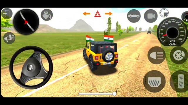 Dollar Song Sidhu Musewala Real Indian New Mode Yellow Thar Offroad Village Driving Gameplay Video смотреть онлайн