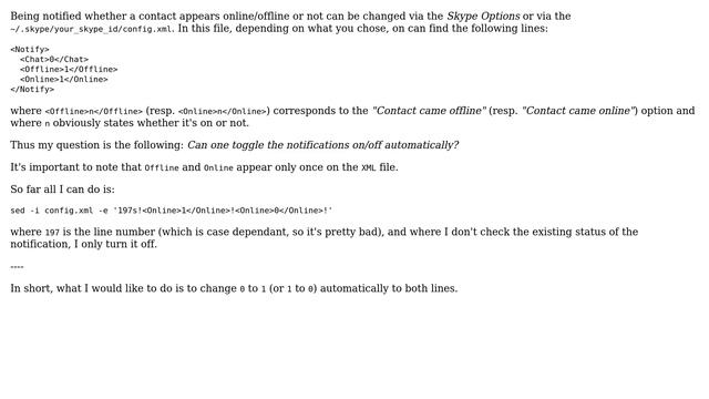 Unix & Linux: Toggle Skype notification status смотреть онлайн