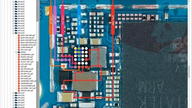 Samsung A12 A125f lcd light Borneo Schematic смотреть онлайн
