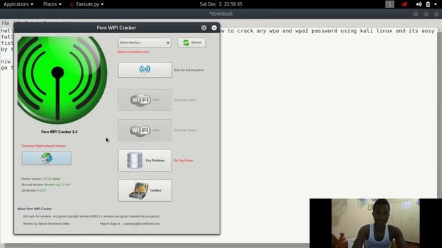 wpa 2crack with kali linux using fern cracker смотреть онлайн