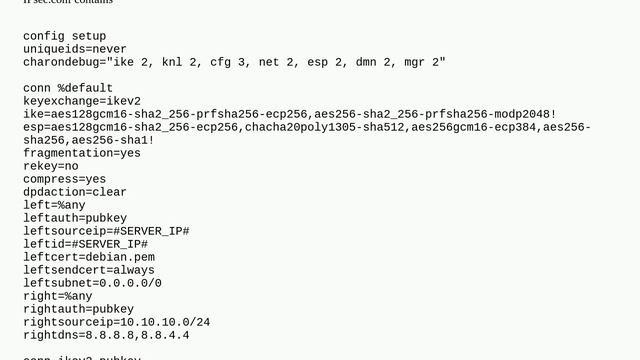 Debian + Strongswan: does not pass traffic from the Internet to the tunnel смотреть онлайн