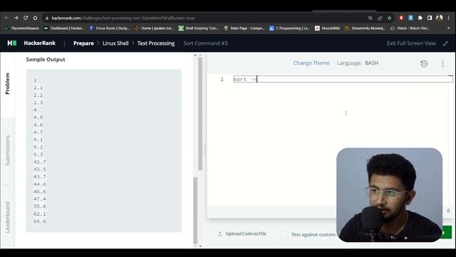 'Sort' Command #3 | Hacker Rank Bash Problem solving #linux #opensource #bash #bashscripting смотреть онлайн