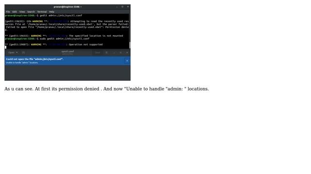 Ubuntu: Coudn't able to open file "admin://etc/sysctl.conf". (Ubuntu 18.10) смотреть онлайн