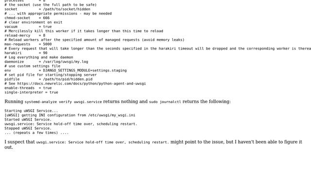 DevOps & SysAdmins: uWSGI won't start with systemd under Ubuntu 16.04 смотреть онлайн