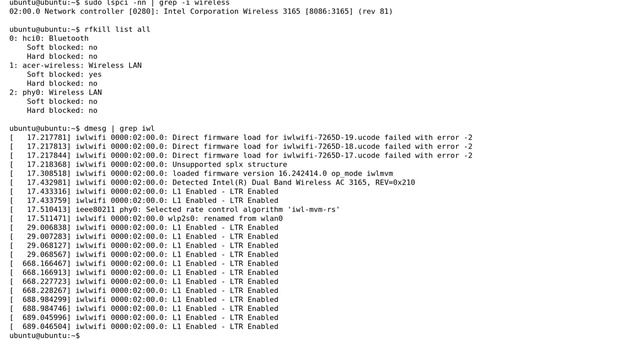 Ubuntu: Intel Wireless AC3165 is disabled under Ubuntu 16.04 LTS Live CD смотреть онлайн