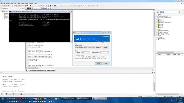 Develop Arduino mega8 on AVR Studio 4 + WinAVR GCC смотреть онлайн