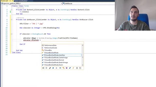 Ejercicios Visual Basic .NET - Windows Forms #3 - OpenFileDialog y PictureBox смотреть онлайн