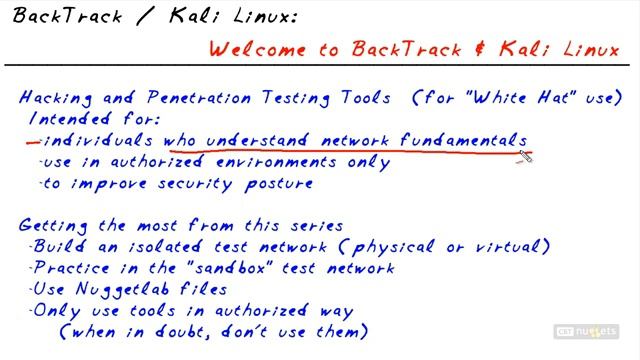 Welcome to the tools of BackTrack and Kali Linux смотреть онлайн