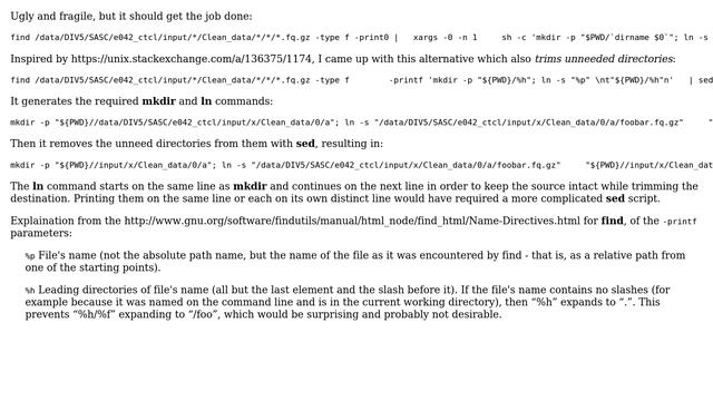 Unix & Linux: Generate multiple symbolic links while maintaining directory structure смотреть онлайн