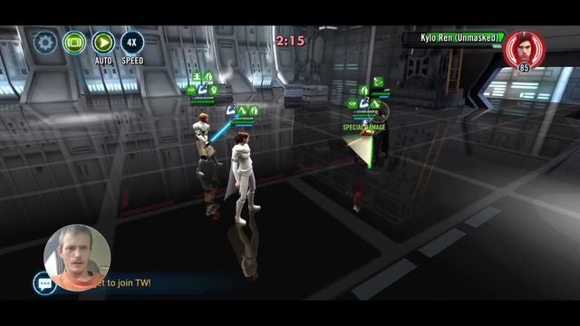 SWGOH GAC 6/21 WEEK 1 ROUND 2 CANT STOP KRU смотреть онлайн