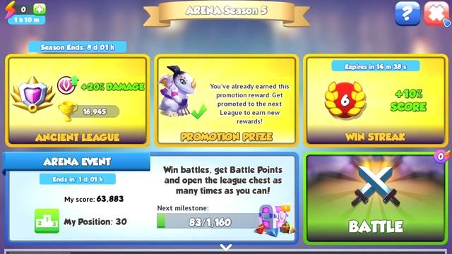 Ancient Kothez level up to 120-Dragon Mania Legends | Enchant Arena Battle | DML смотреть онлайн