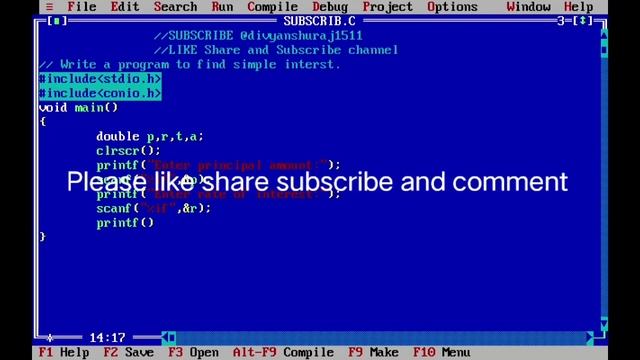 Write a program to find Simple Interest ||C ||C++ || Turboc ||Explanation of Above Description. смотреть онлайн