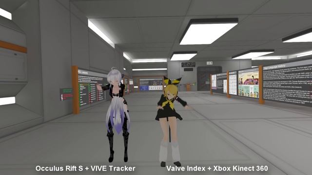 VRchat - Vive Tracker Vs Xbox 360 Kinect - FullBody Test Comparison смотреть онлайн