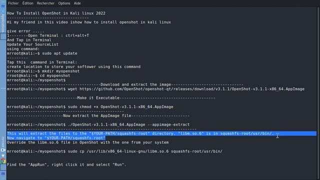 How to install Openshot in kali linux 2022 смотреть онлайн