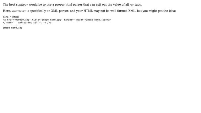 Unix & Linux: bash - extract filenames from html file containing multiple links (3 Solutions!!) смотреть онлайн