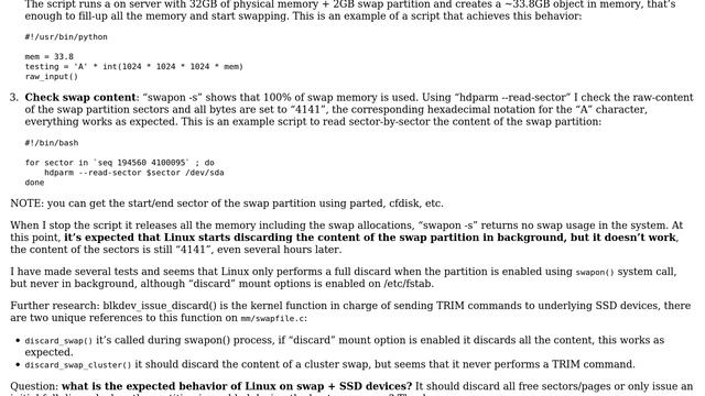 Background discard on swap partitions on Linux + SSD (2 Solutions!!) смотреть онлайн