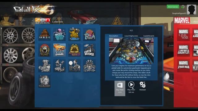 XBOX Live Games | Pinball FX2 - V12 Table | Microsoft Studios In Cooperation With Zen Studios смотреть онлайн